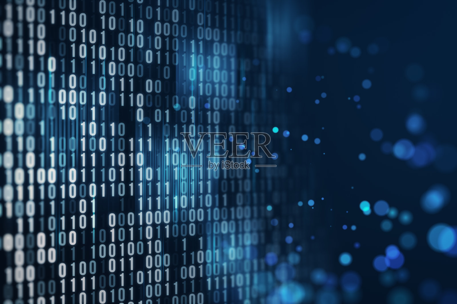 创意模糊散景编码语言壁纸。IT和登陆页面的概念。3 d渲染。照片摄影图片