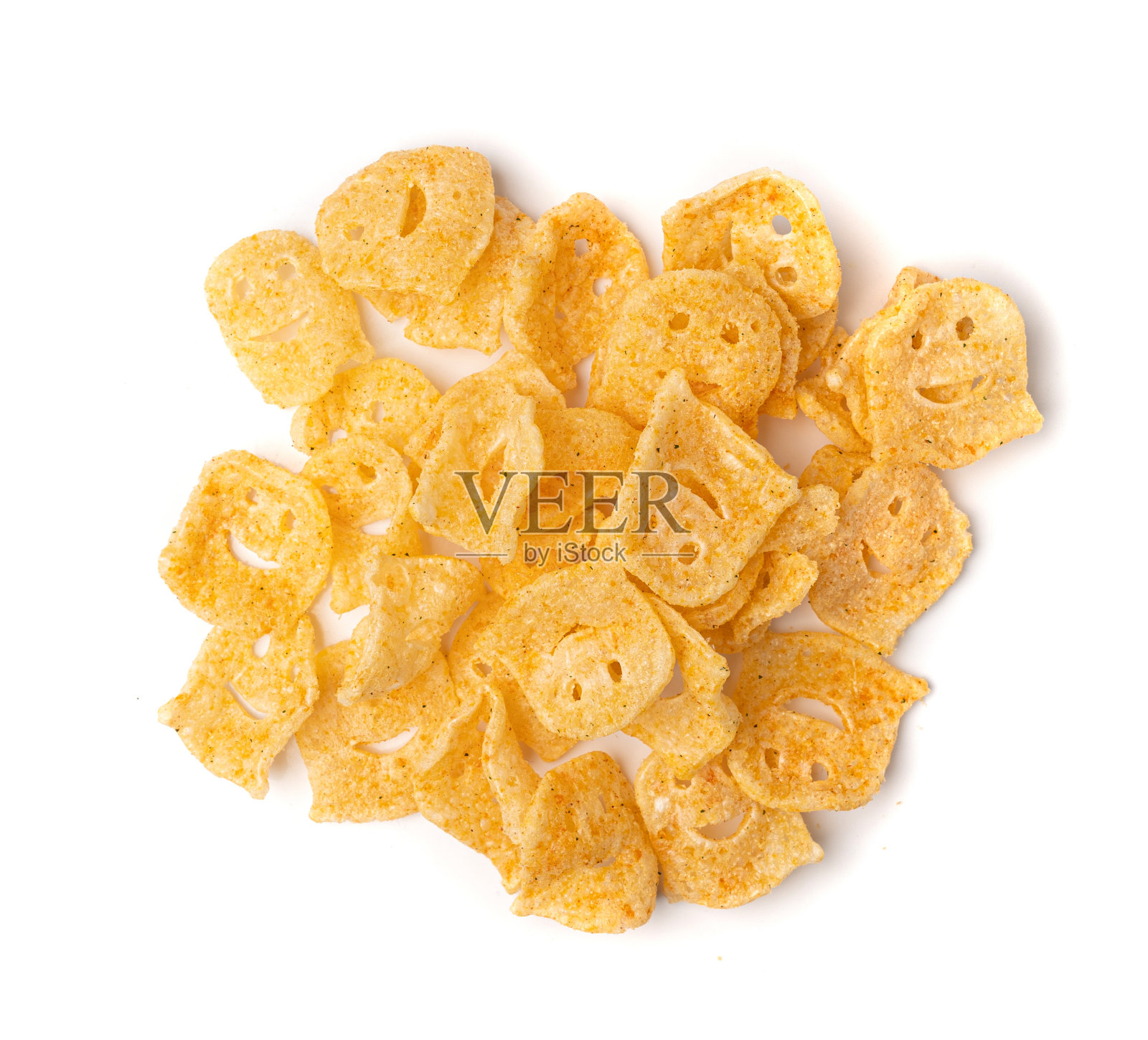 采购产品鬼薯片，万圣节零食，有趣的快餐，鬼薯片照片摄影图片