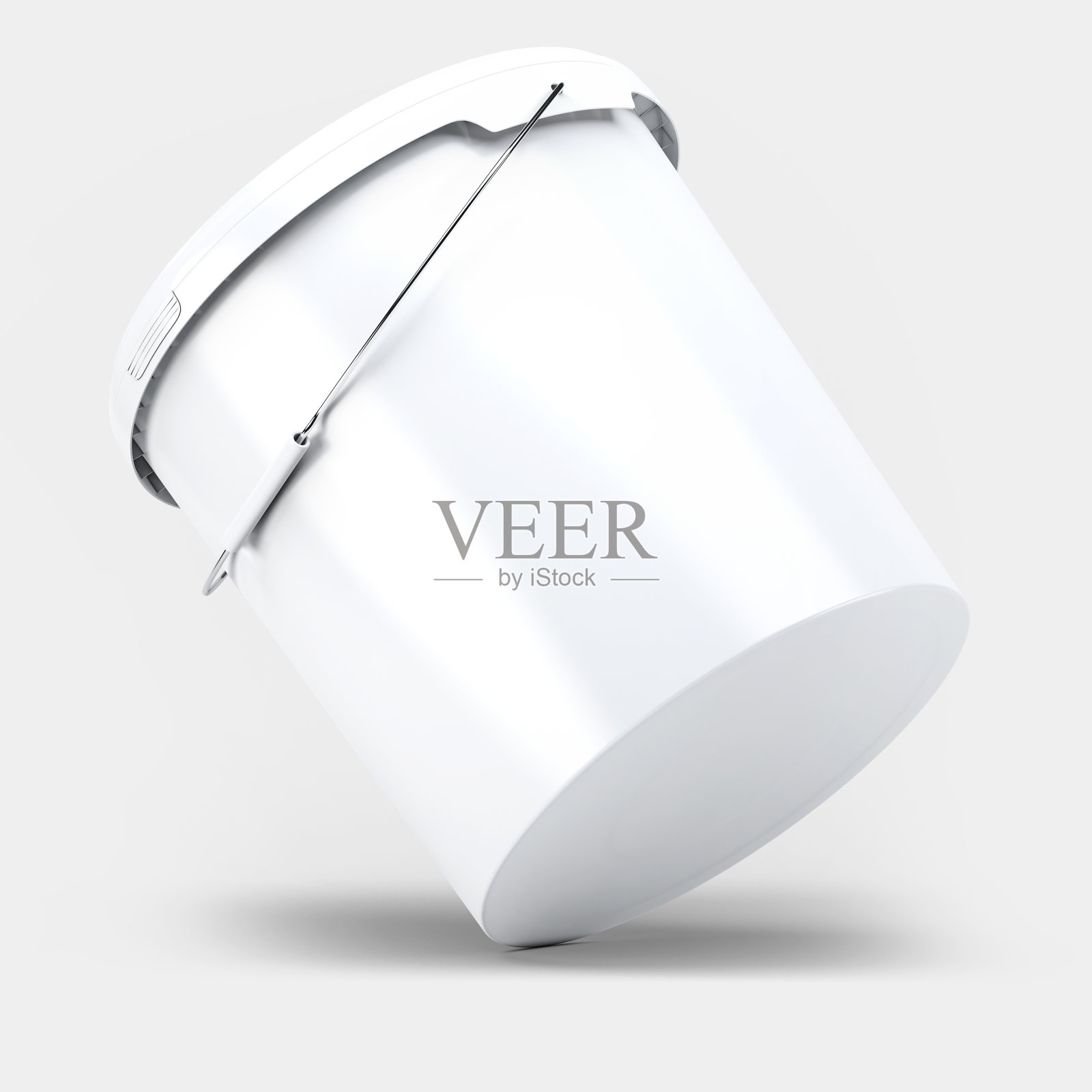 塑料油漆桶模型隔离的背景3D渲染照片摄影图片