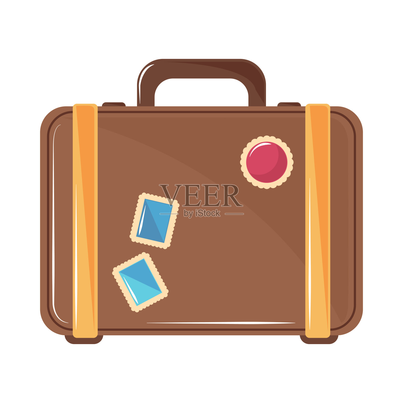 旅行箱图标插画图片素材