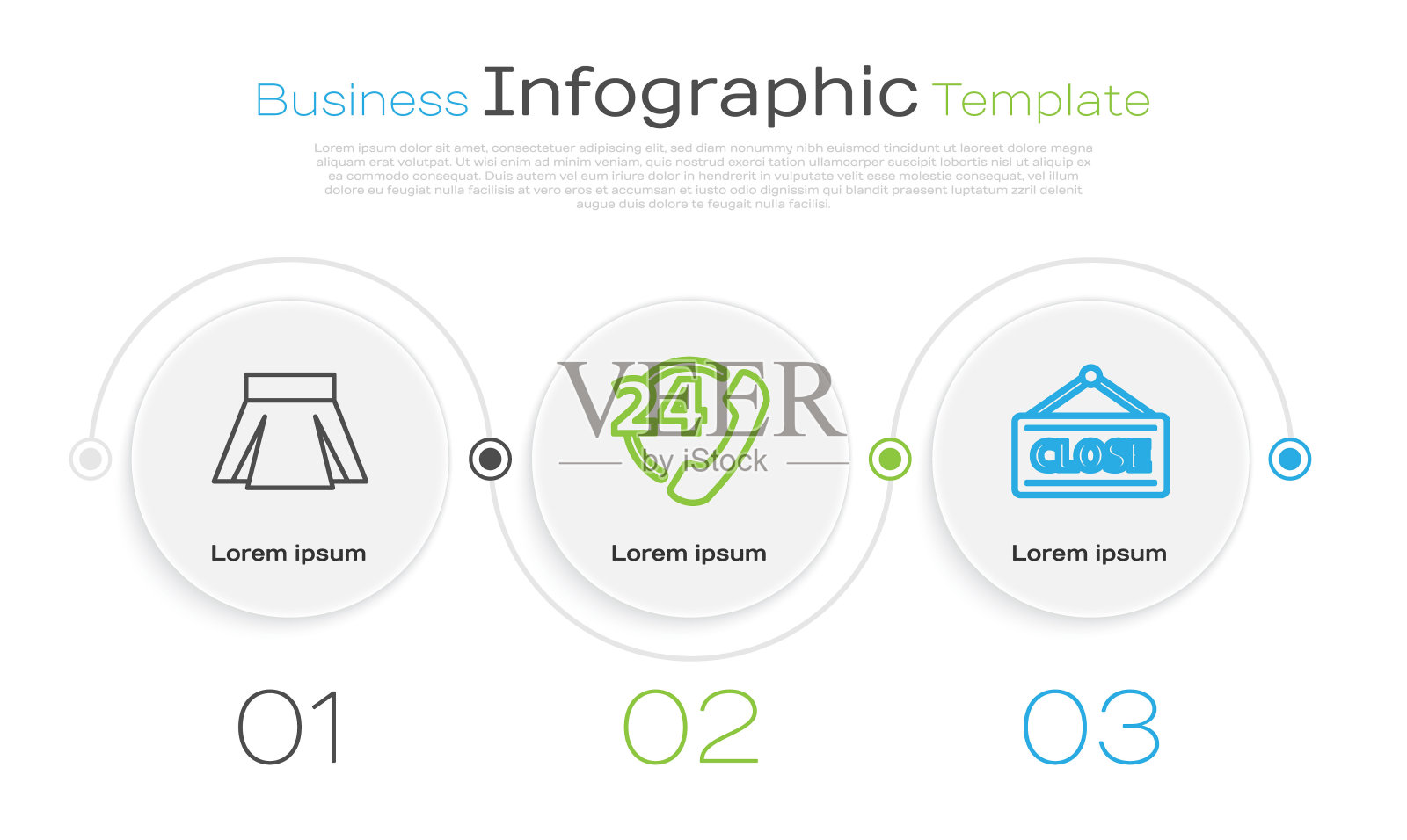 设线裙，电话24小时支持，挂机标志封闭。业务信息图表模板。向量插画图片素材
