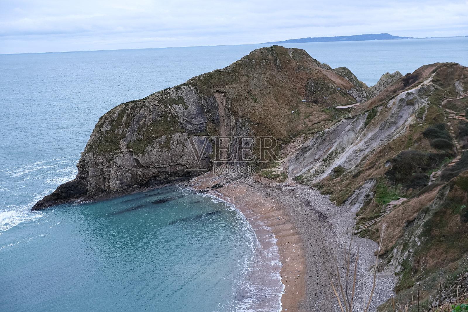英国英格兰多塞特郡侏罗纪海岸的Man O'War海滩照片摄影图片