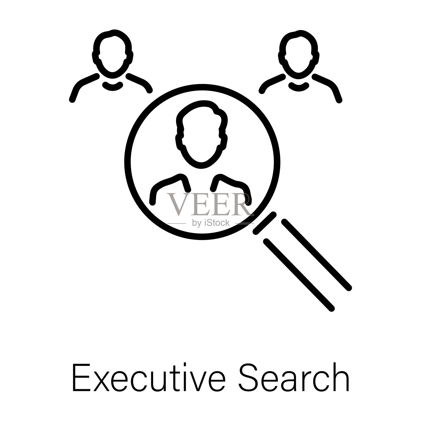 猎头插画图片素材