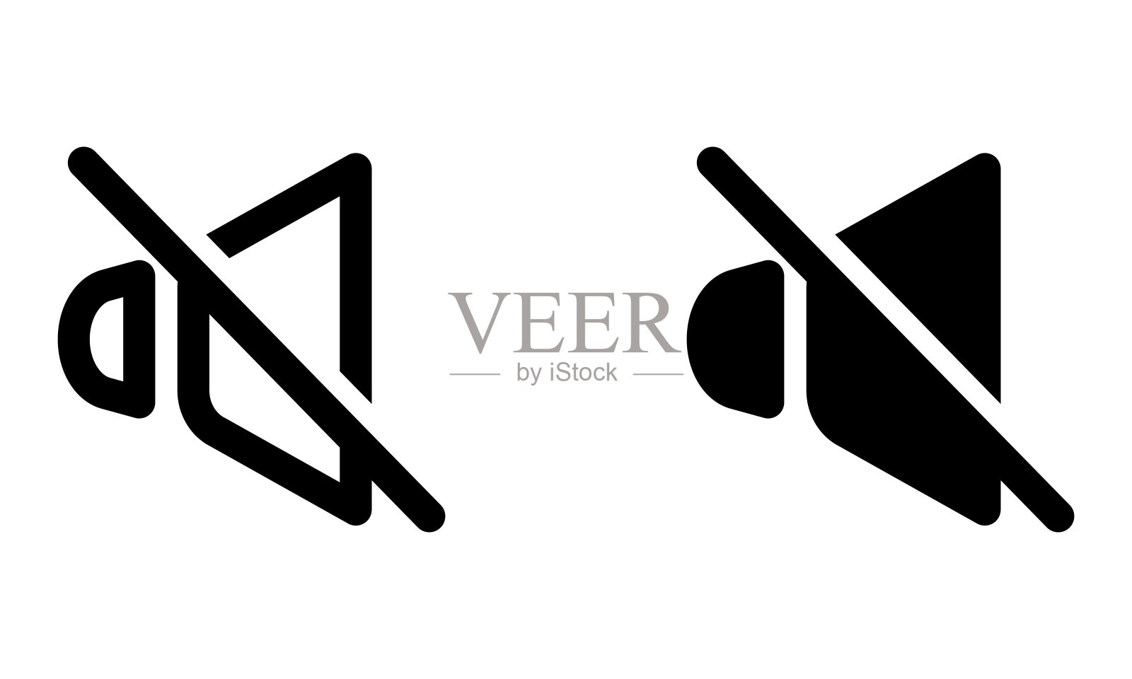 静音图标插画图片素材