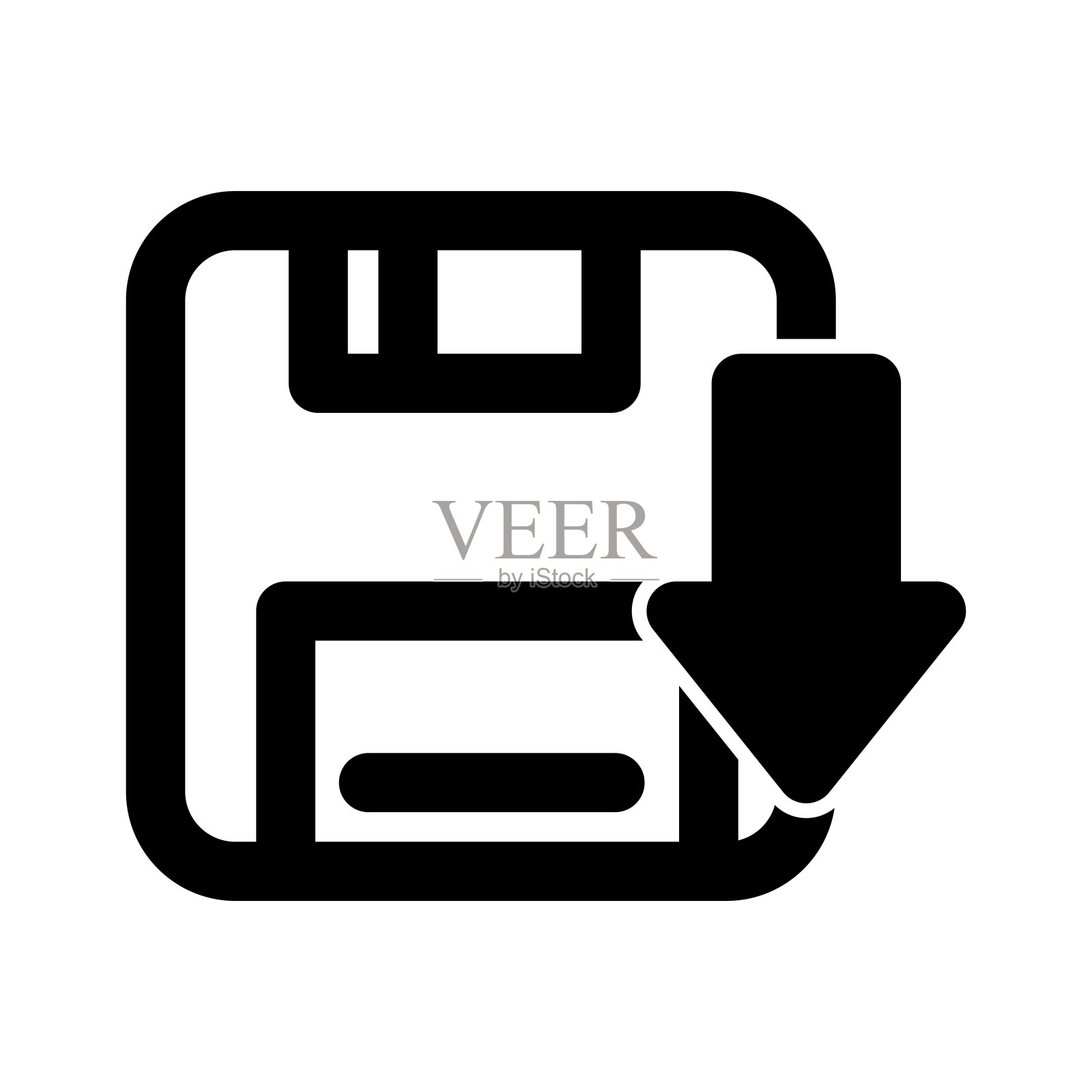 下载并保存图标插画图片素材