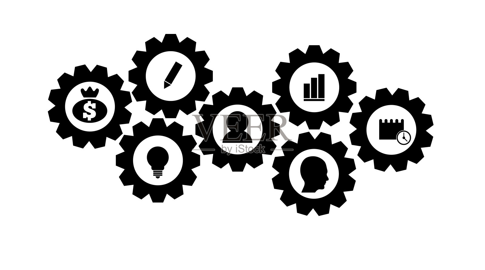 商务和通信主题技术装备插画图片素材