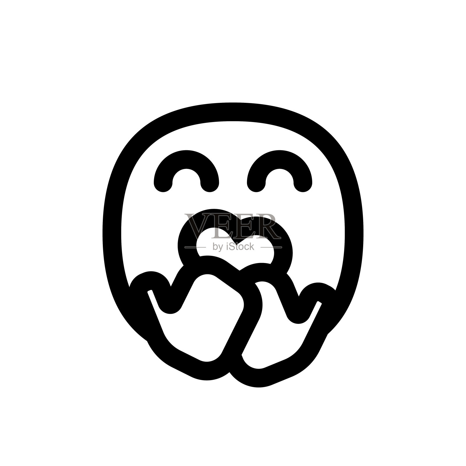 表情符号线条艺术插画图片素材