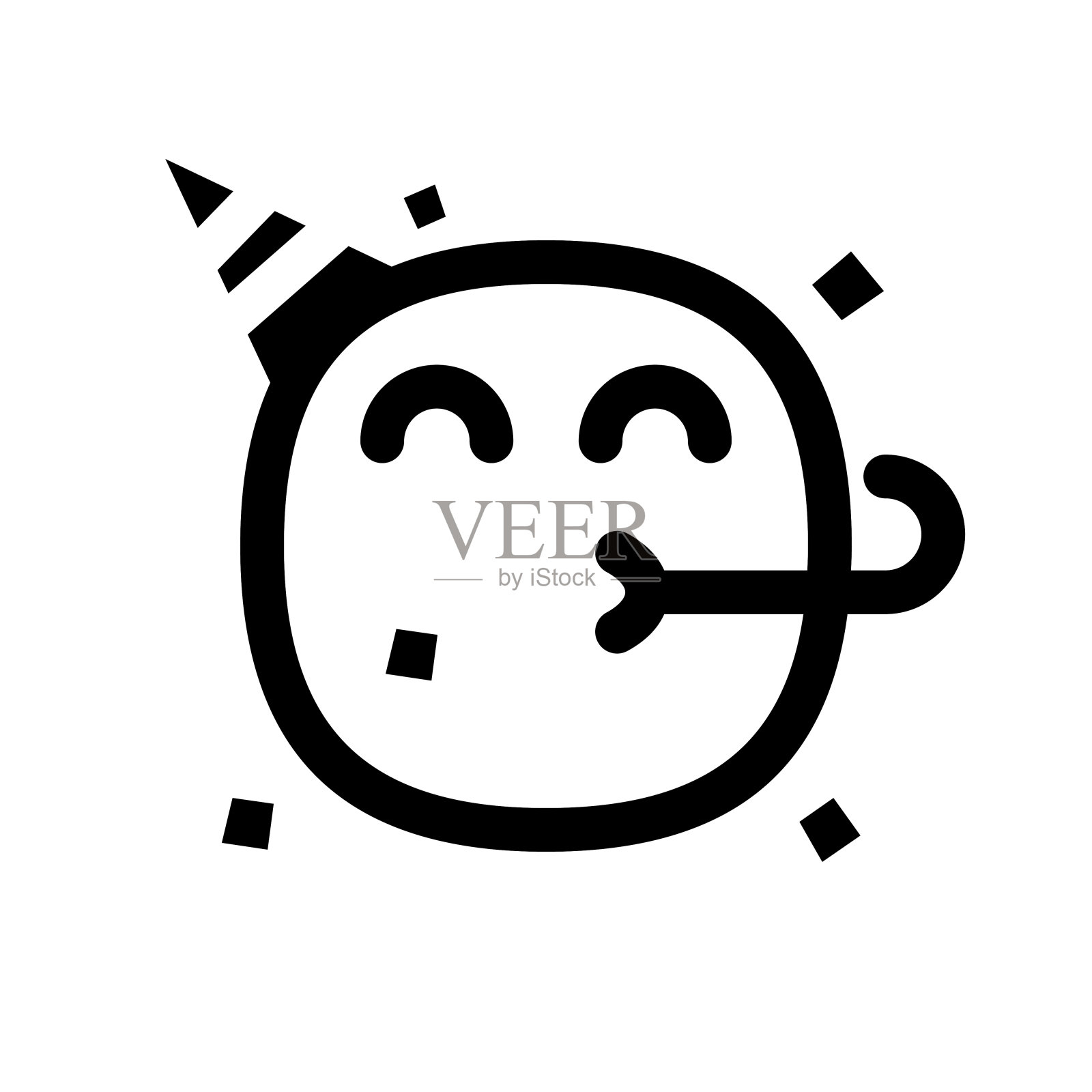 表情符号线条艺术插画图片素材