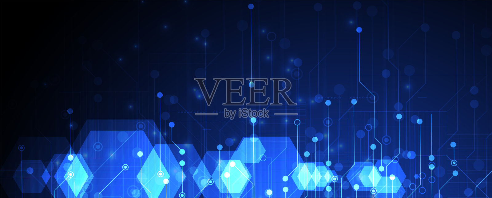 抽象矢量背景。未来科技风格。商务技术演示的优雅背景。插画图片素材