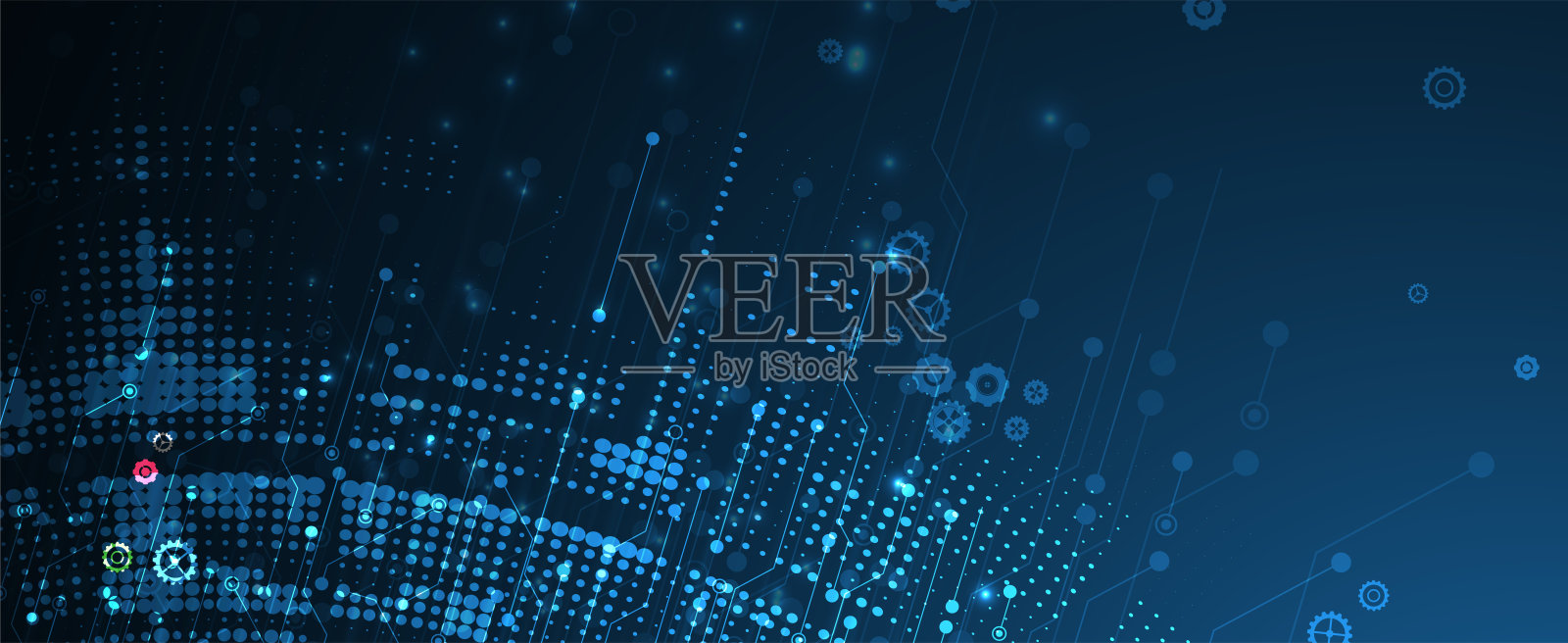 抽象矢量背景。未来科技风格。商务技术演示的优雅背景。插画图片素材