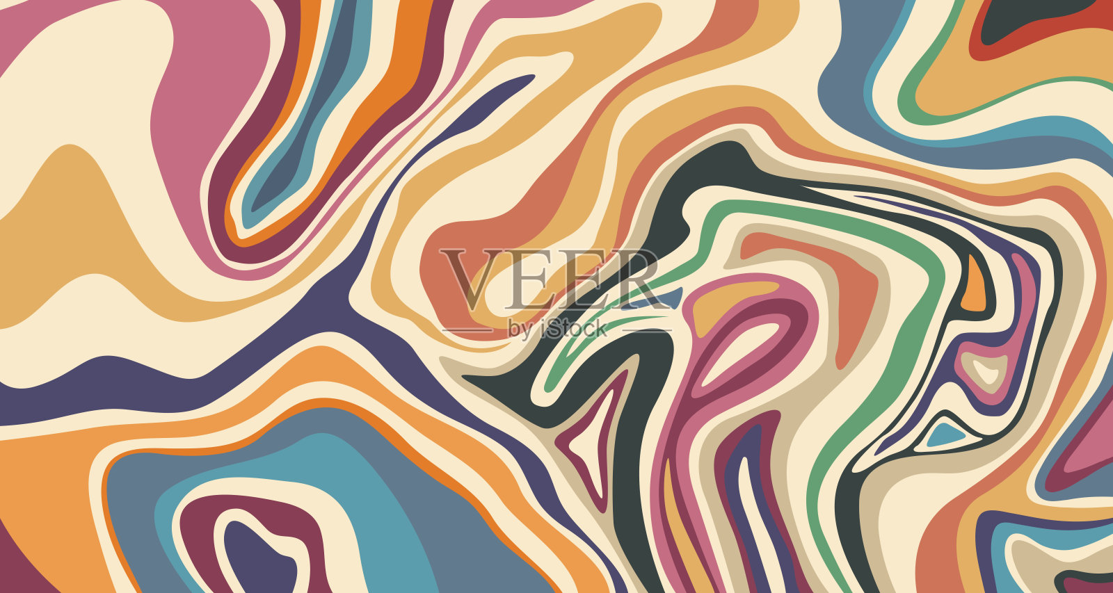 色彩飞溅抽象背景设计。插画图片素材