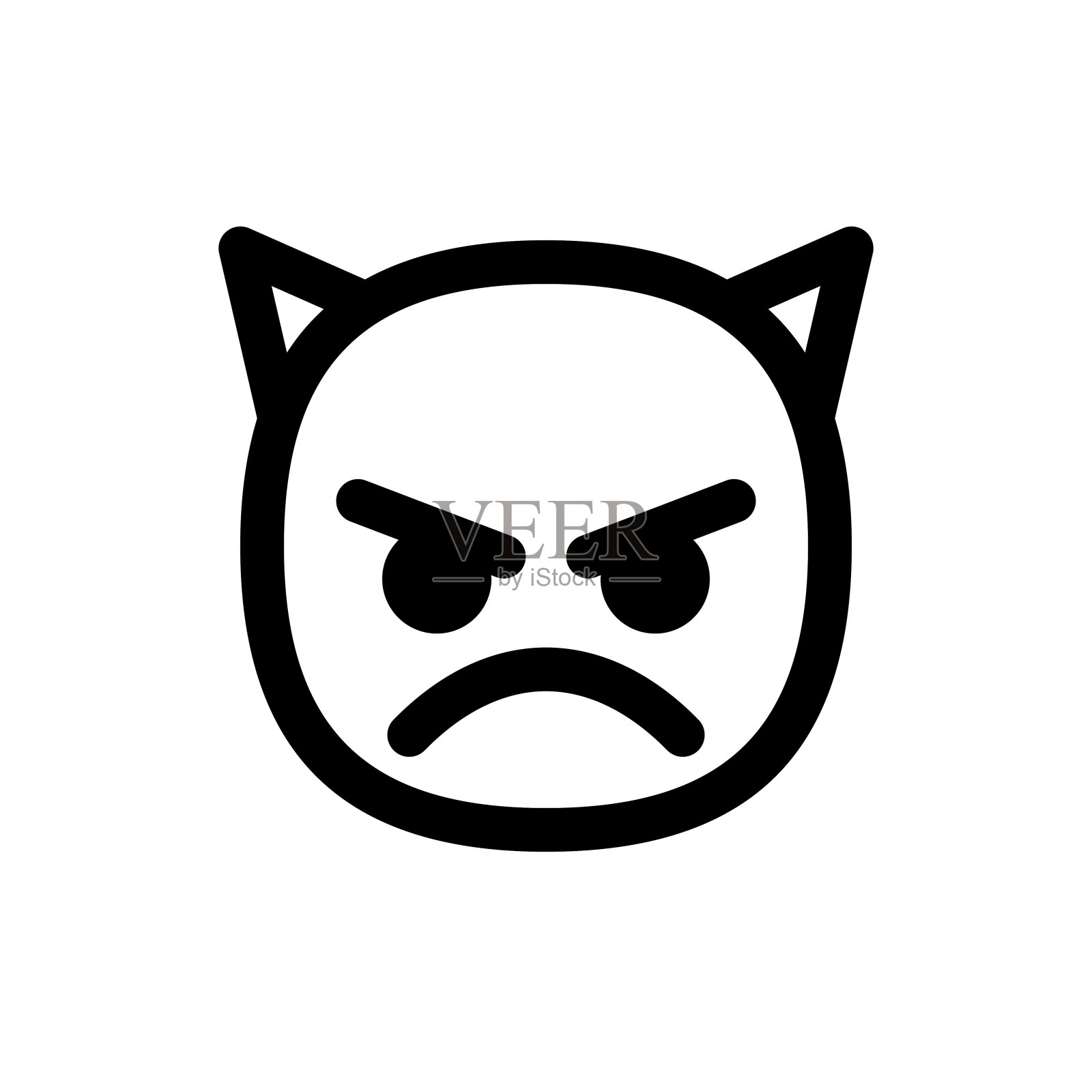 表情符号线条艺术插画图片素材