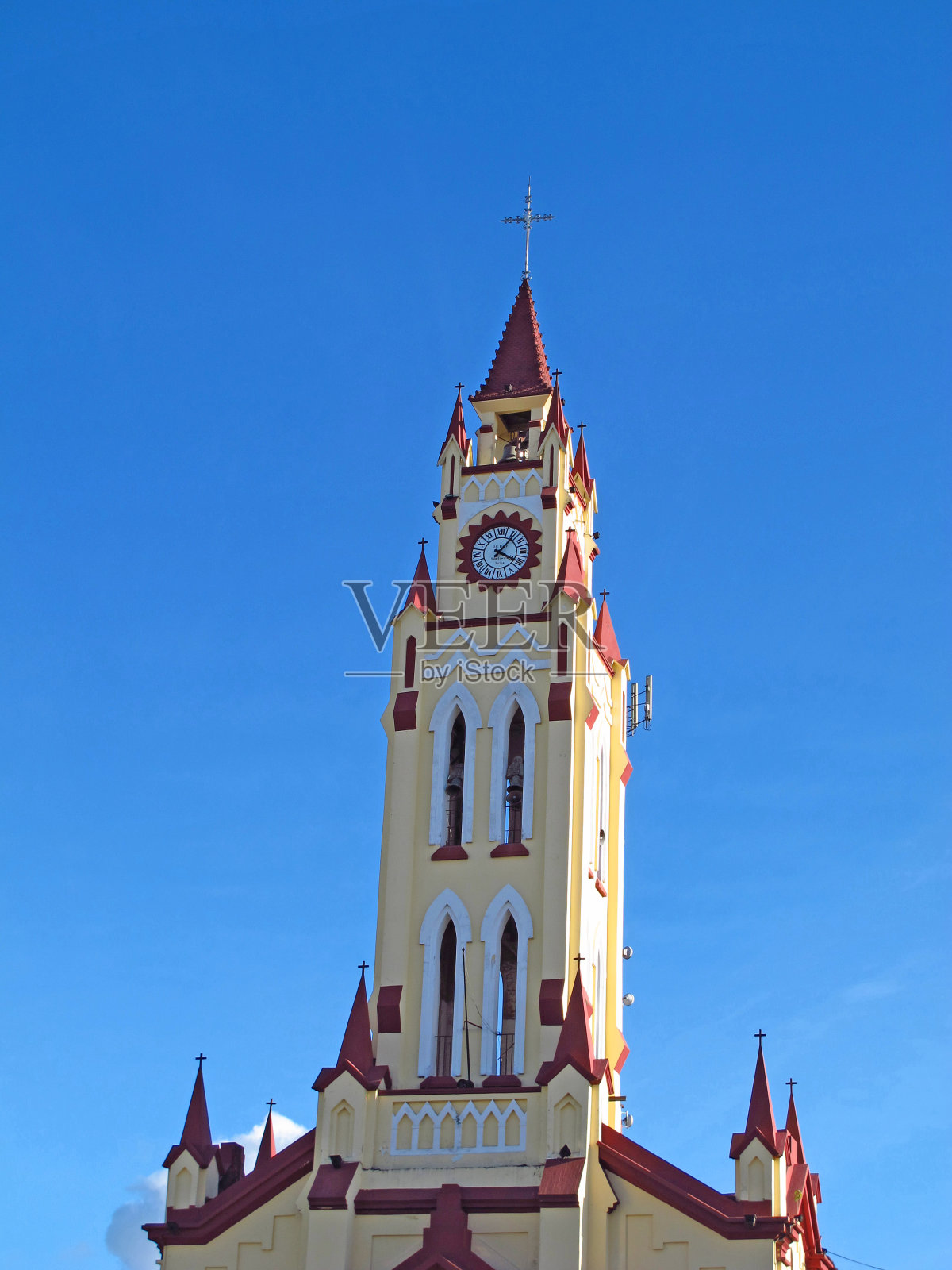 秘鲁亚马逊河畔伊基托斯的教堂照片摄影图片