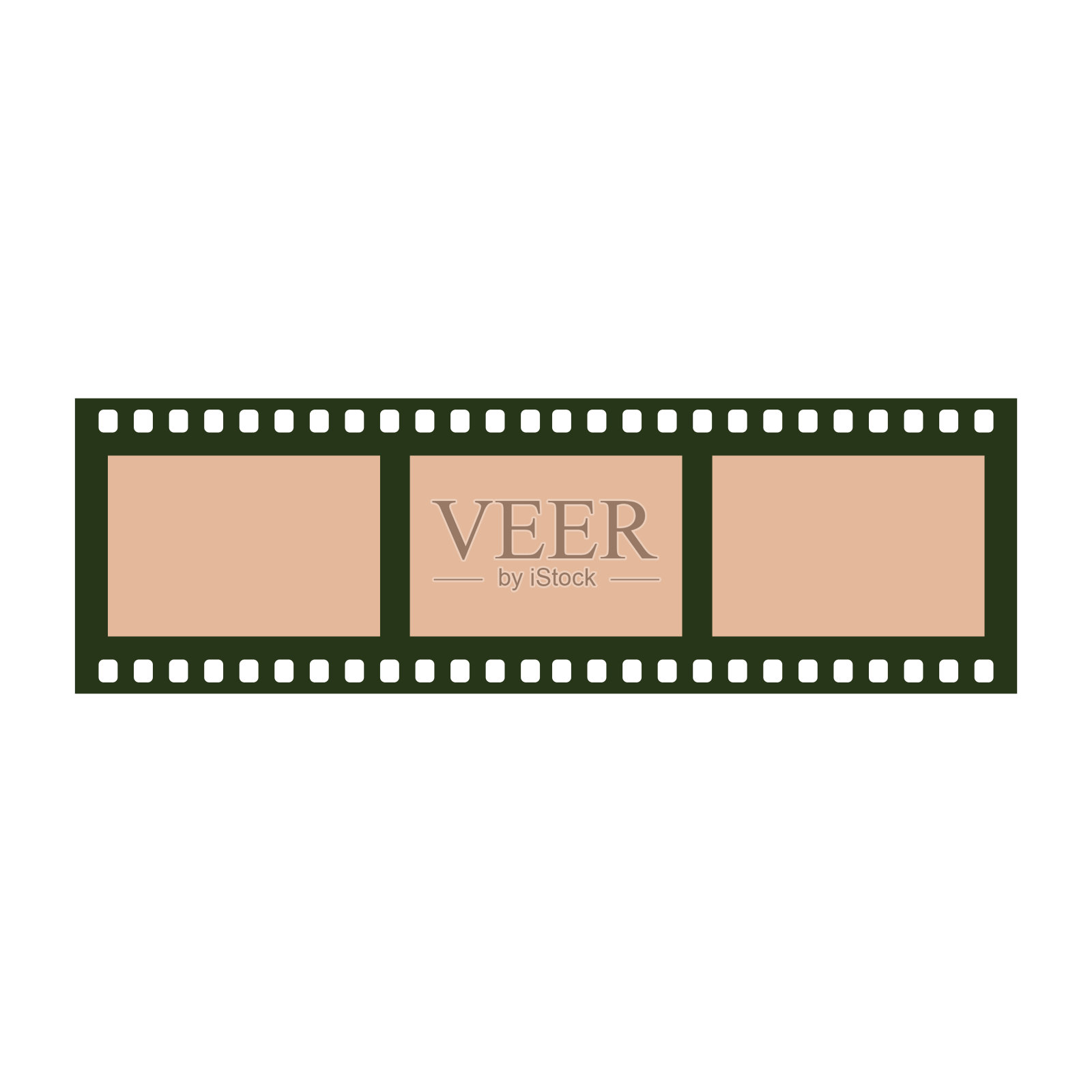 带有冲洗胶片的海报。插画图片素材