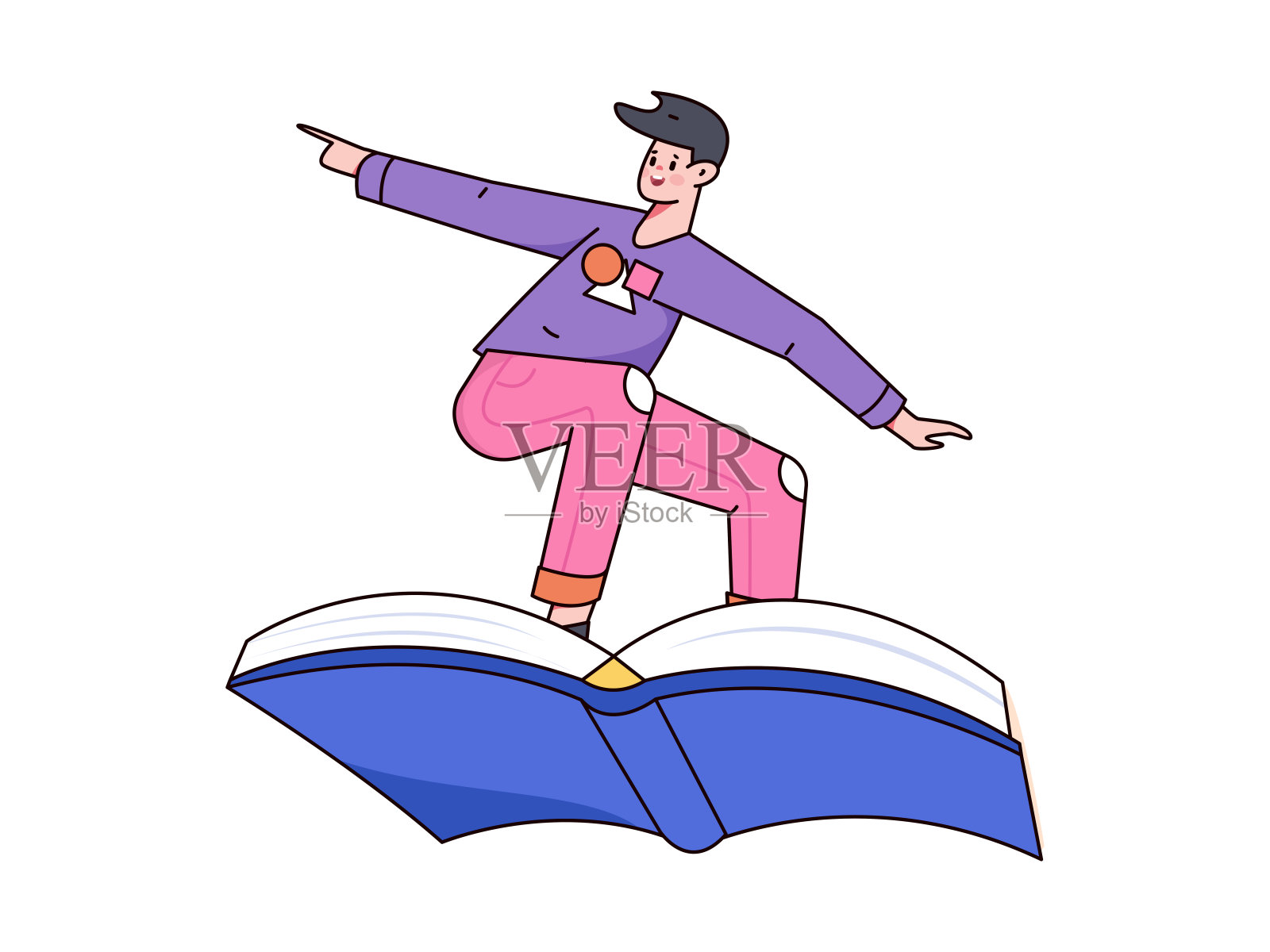 商业男性元素形状平面矢量插图插画图片素材