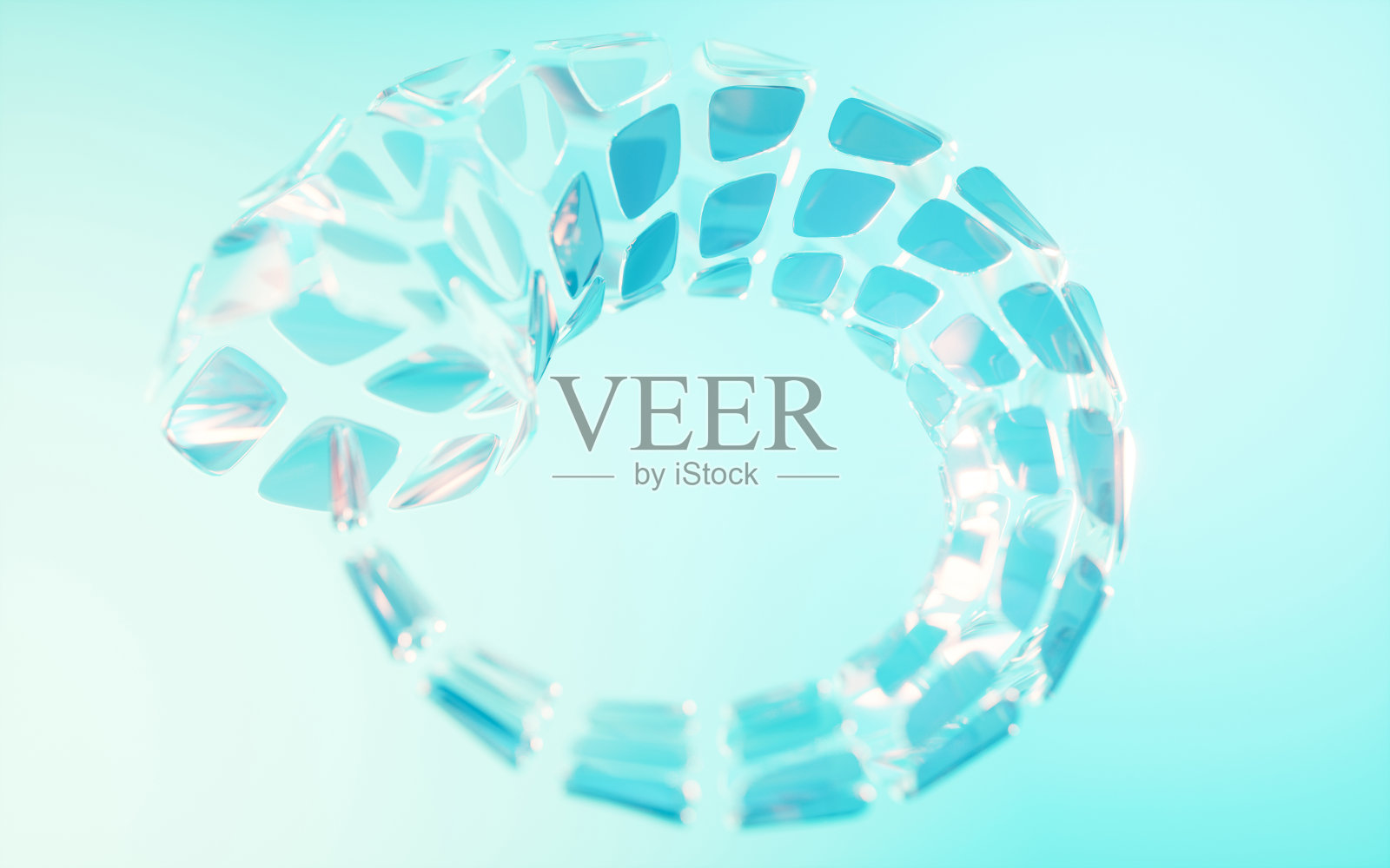 抽象玻璃几何背景，3d渲染。照片摄影图片