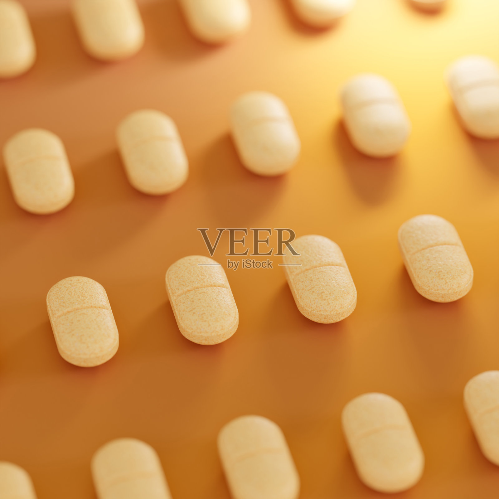 医药片剂的样式。照片摄影图片