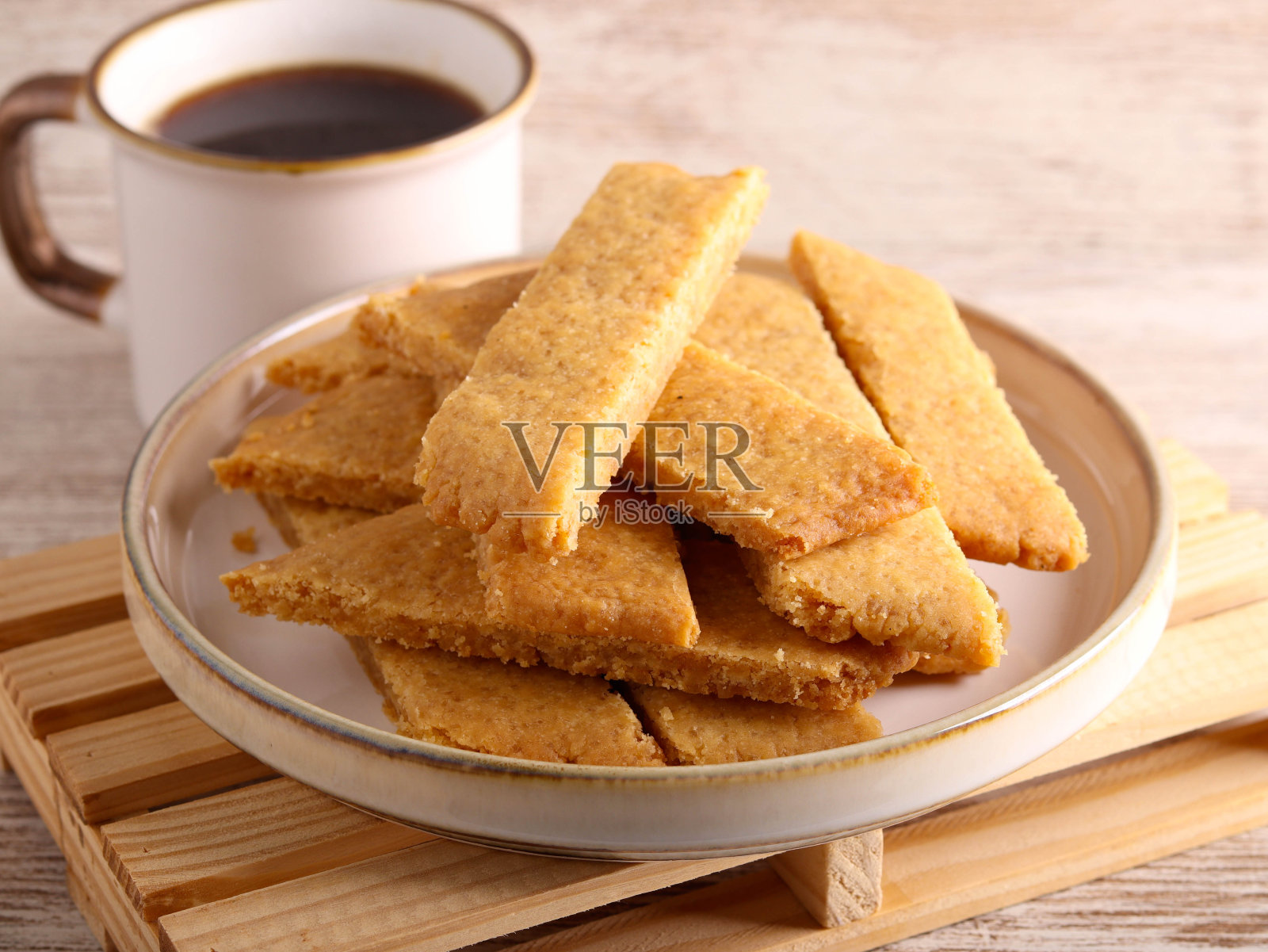 焦糖饼干，传统的瑞典焦糖片照片摄影图片