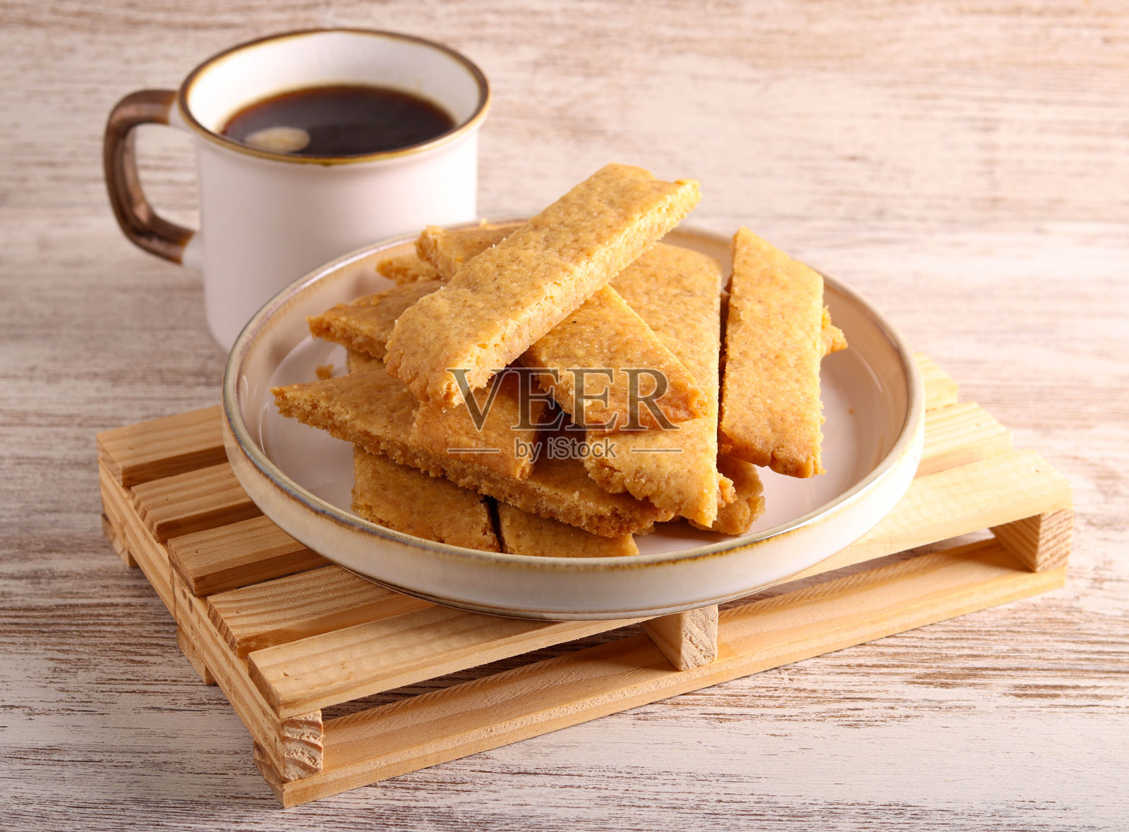 焦糖饼干，传统的瑞典焦糖片照片摄影图片