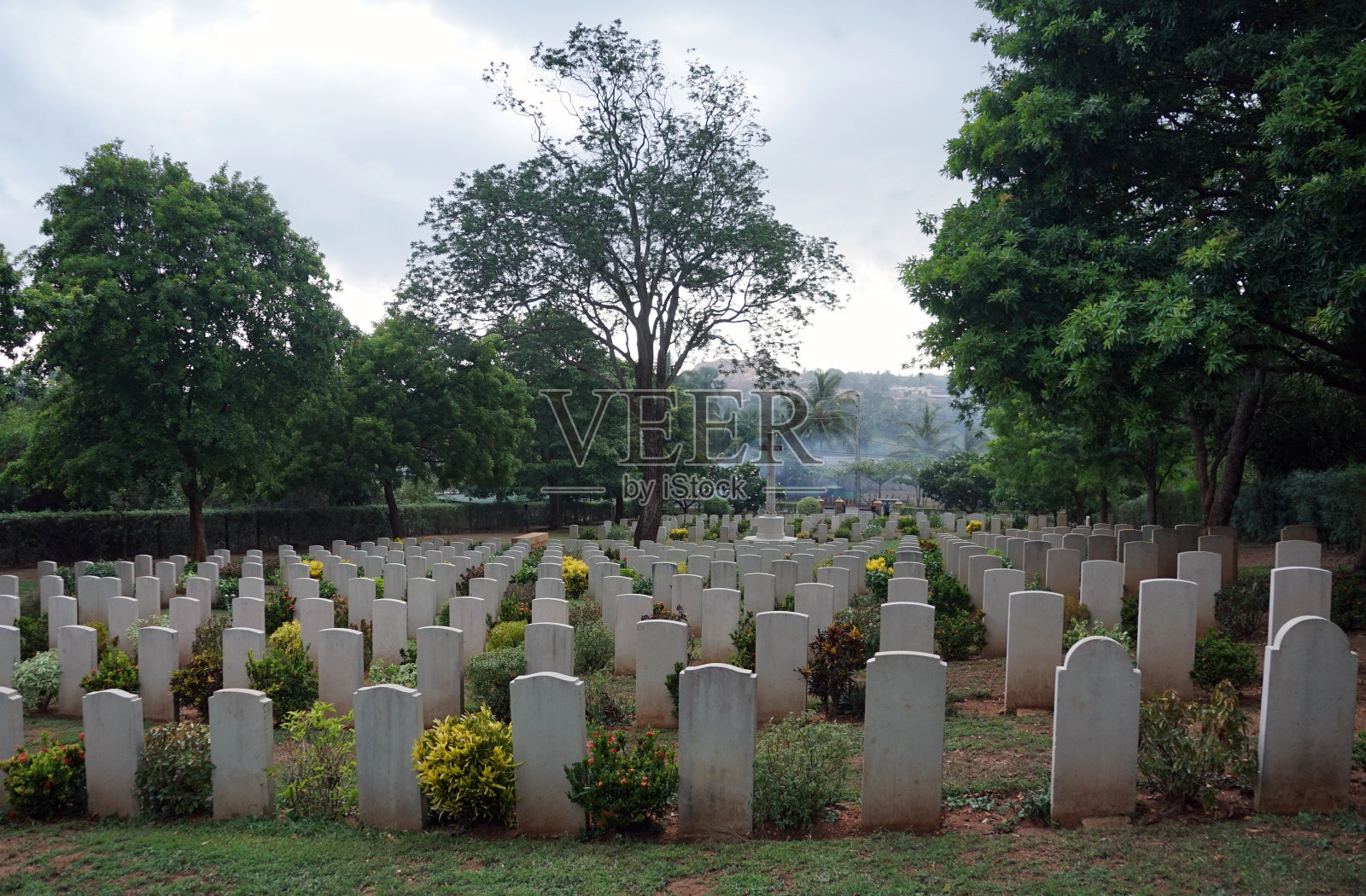 亭可马里战争公墓照片摄影图片