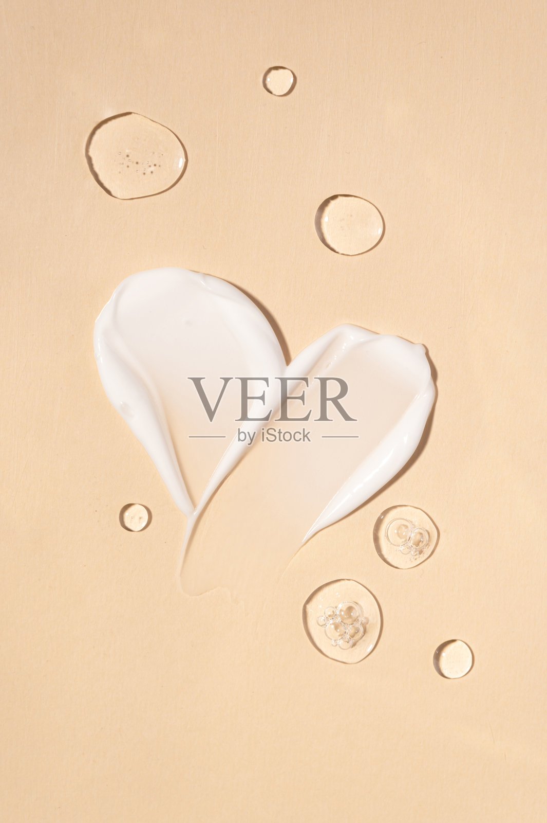 含有多肽的保湿面霜。背景，纹理，模型，最新技术，肽复合物。照片摄影图片