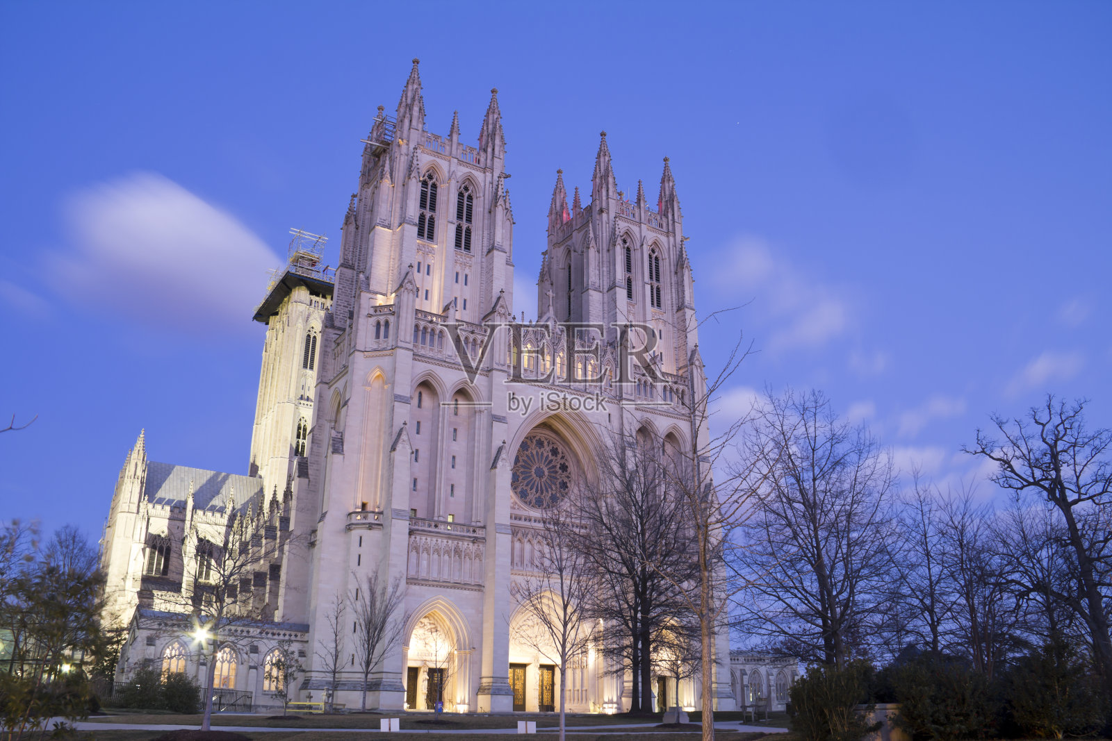 华盛顿国家大教堂细节，哥伦比亚特区，美国照片摄影图片