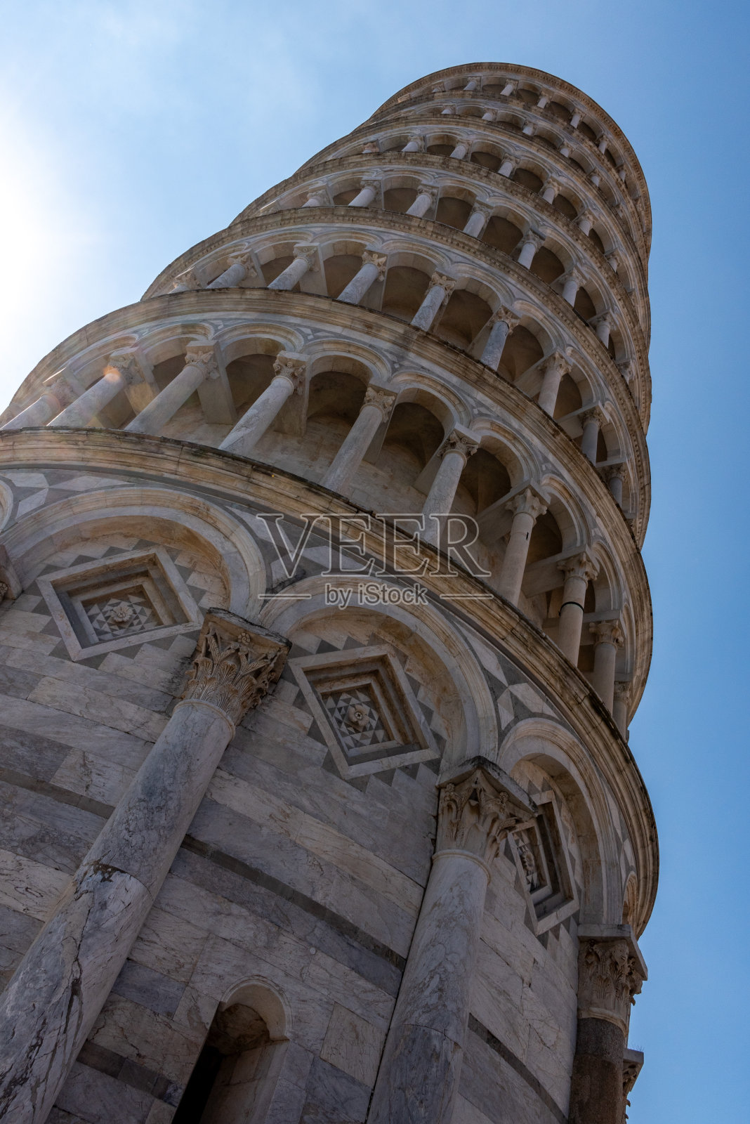 著名的比萨斜塔照片摄影图片