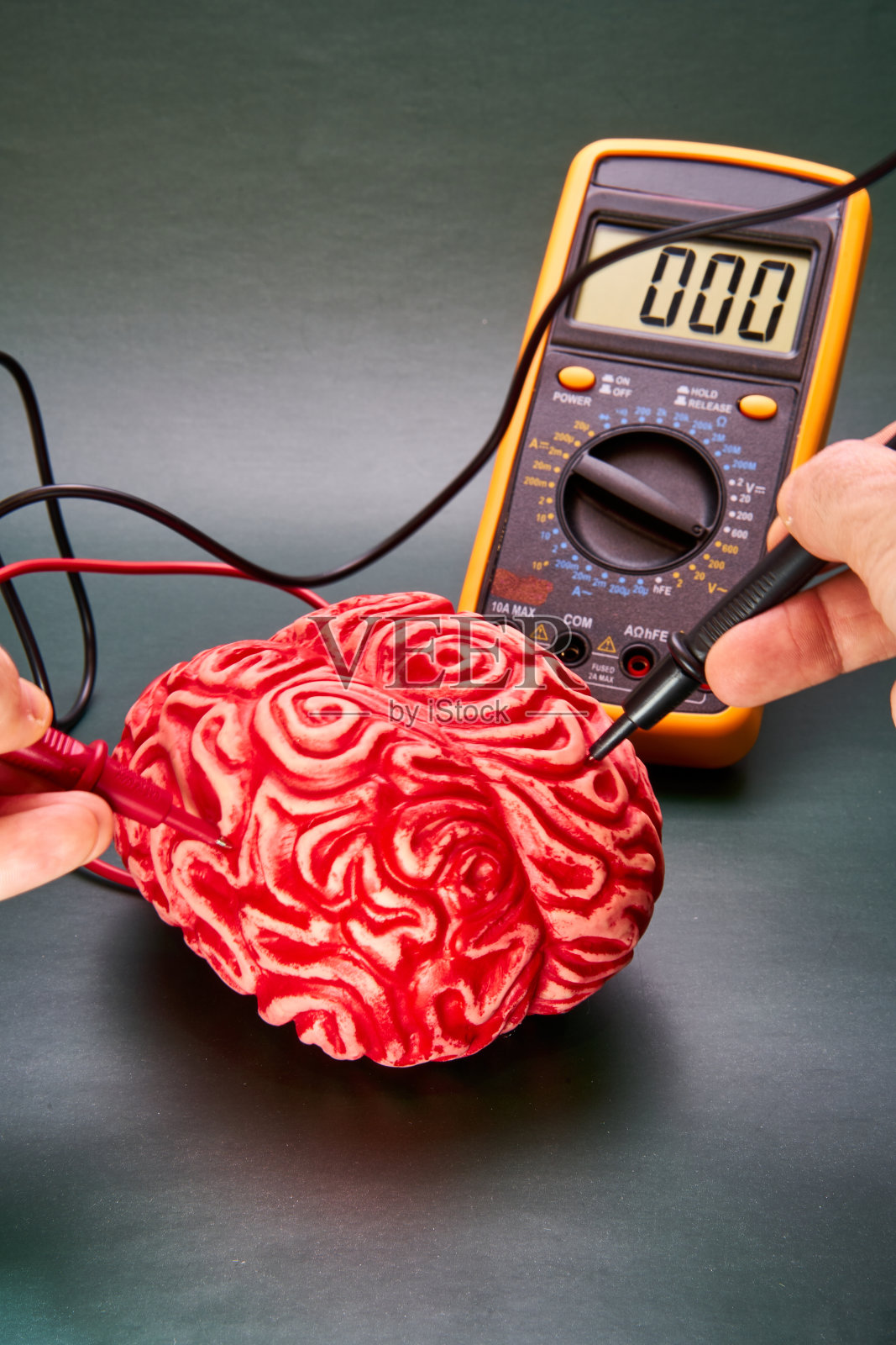 大脑和电，如何测量大脑活动照片摄影图片