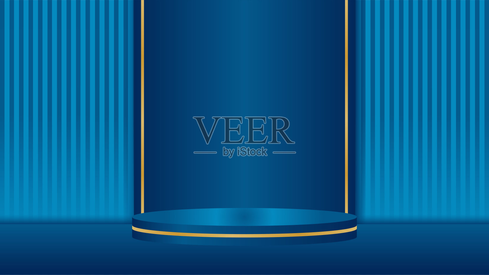 讲台舞台艺术展示背景产品逼真的矢量插图插画图片素材