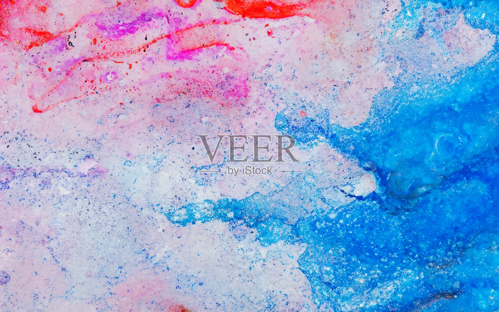 抽象表达:迷人的水彩垃圾和复古纹理插画图片素材