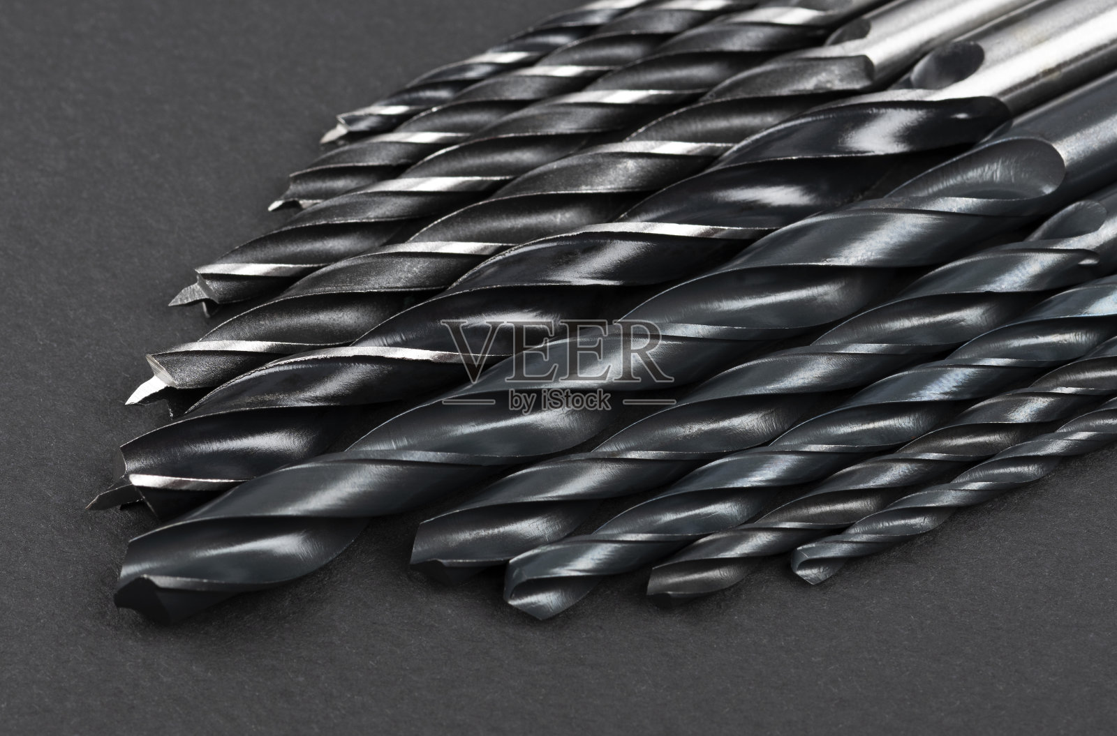 一套不同的钻头照片摄影图片