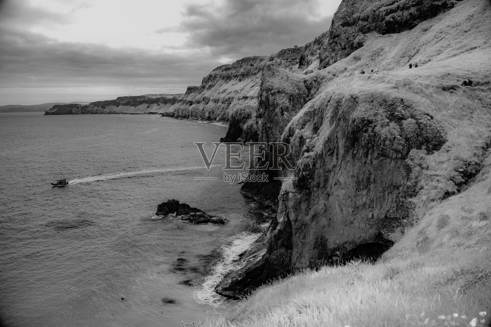 北爱尔兰的悬崖照片摄影图片