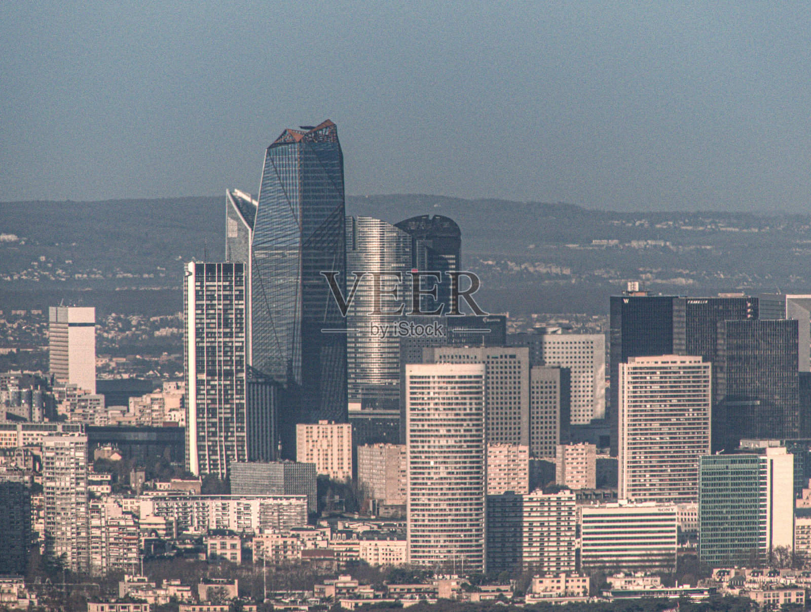 从蒙帕纳斯塔看到的巴黎照片摄影图片
