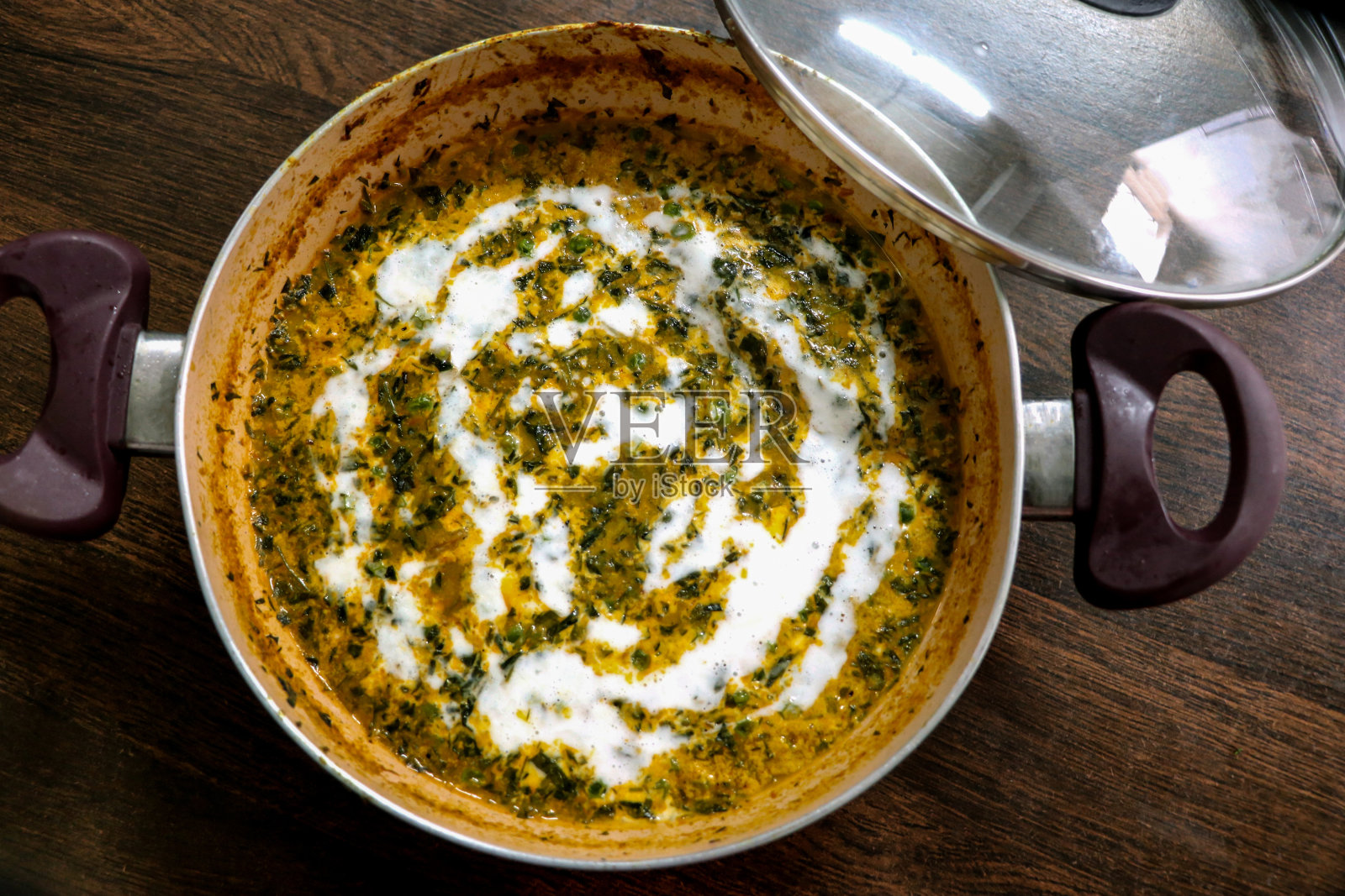 玛莱玛塔，在卡拉希很受欢迎的印度素食主菜照片摄影图片