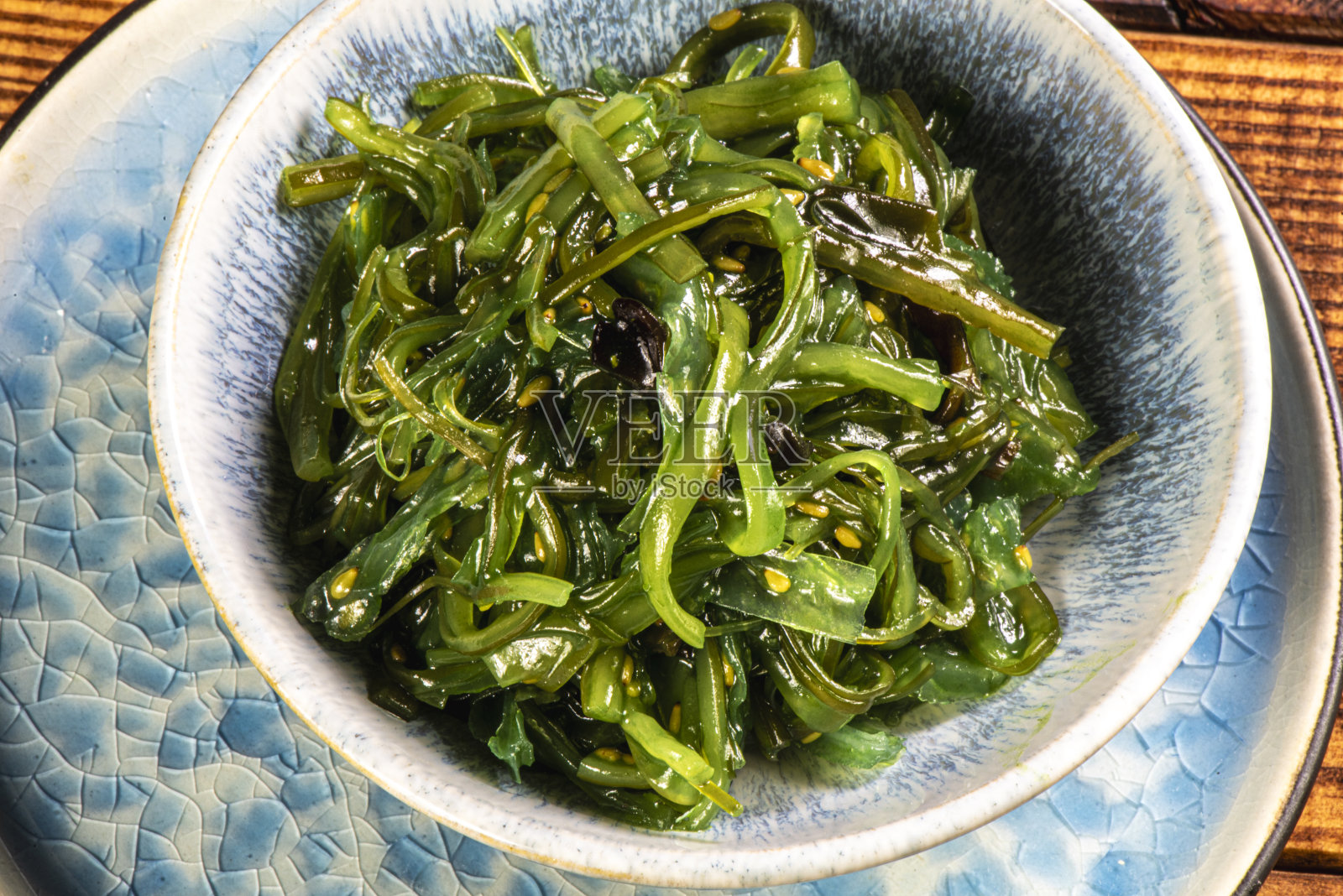 海带沙拉照片摄影图片