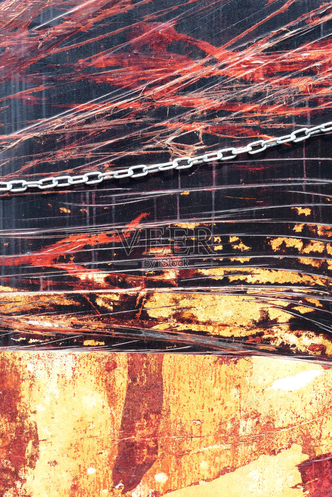 纹理上的塑料和生锈照片摄影图片