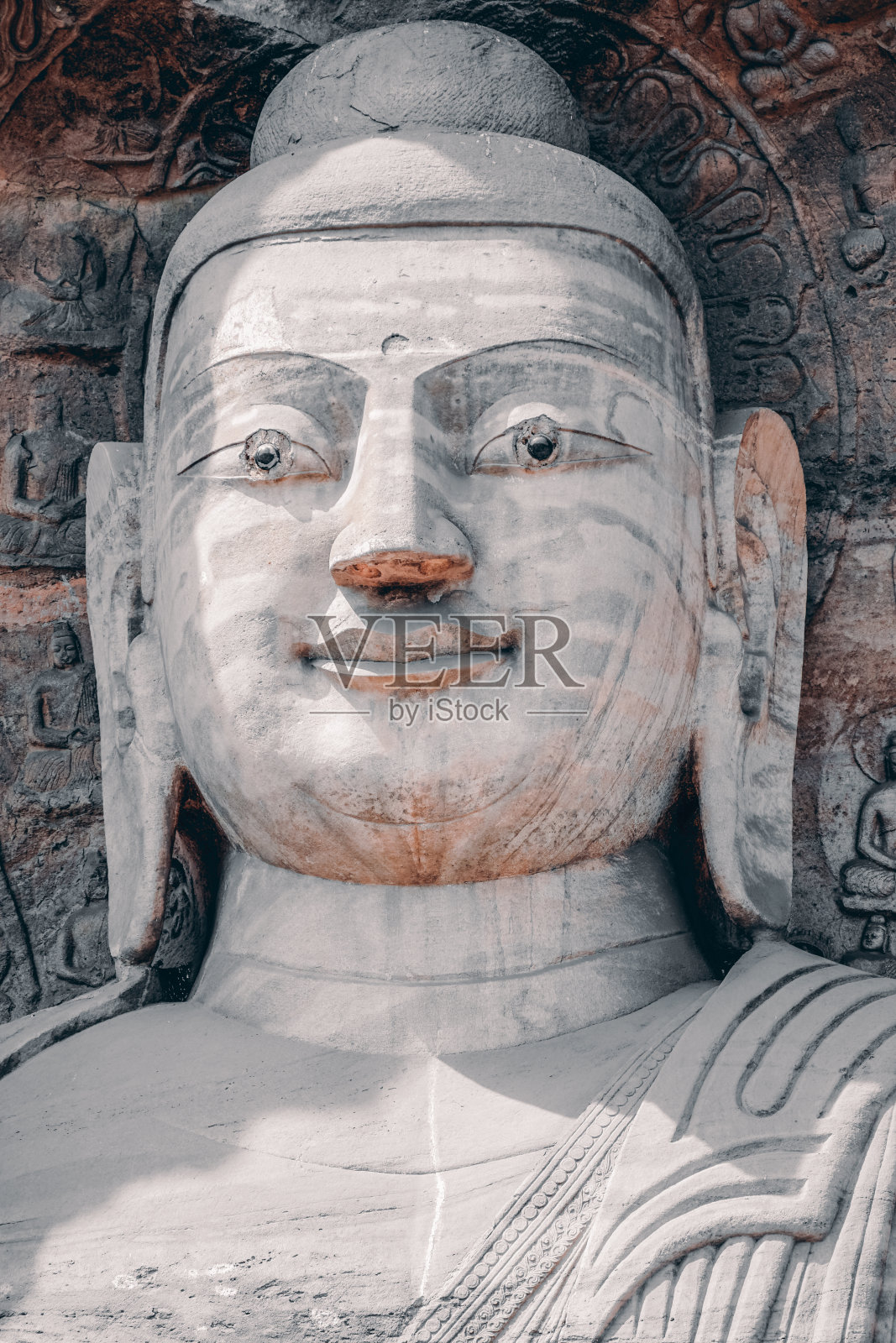 世界文化遗产中国山西省大同市云冈石窟照片摄影图片