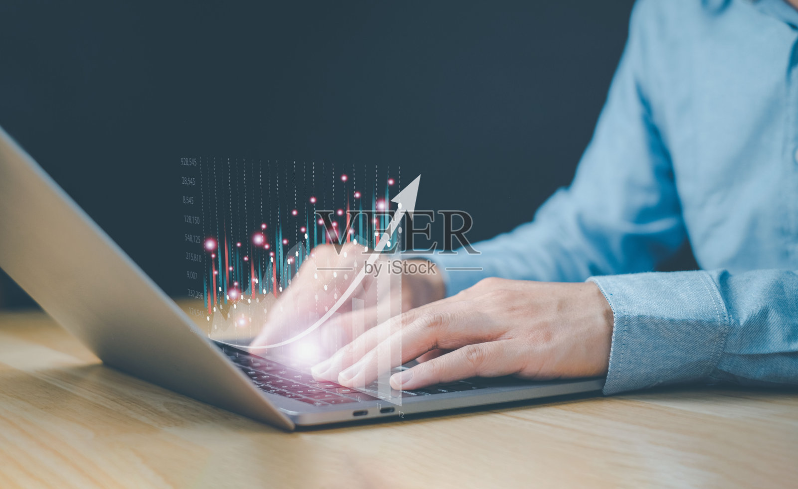 金融技术和基金投资商人分析外汇交易图表照片摄影图片