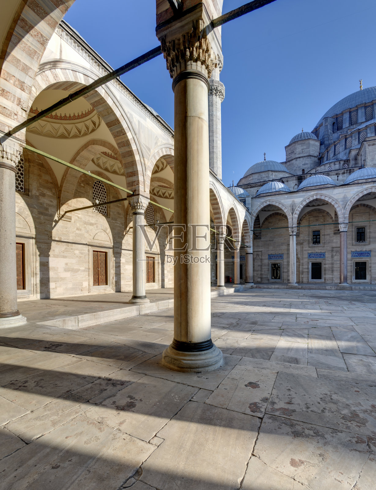苏莱曼清真寺外部细节照片摄影图片