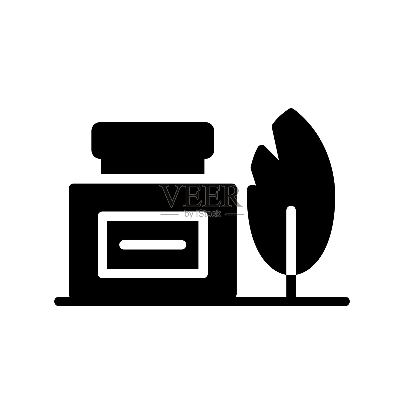 墨水瓶图标插画图片素材