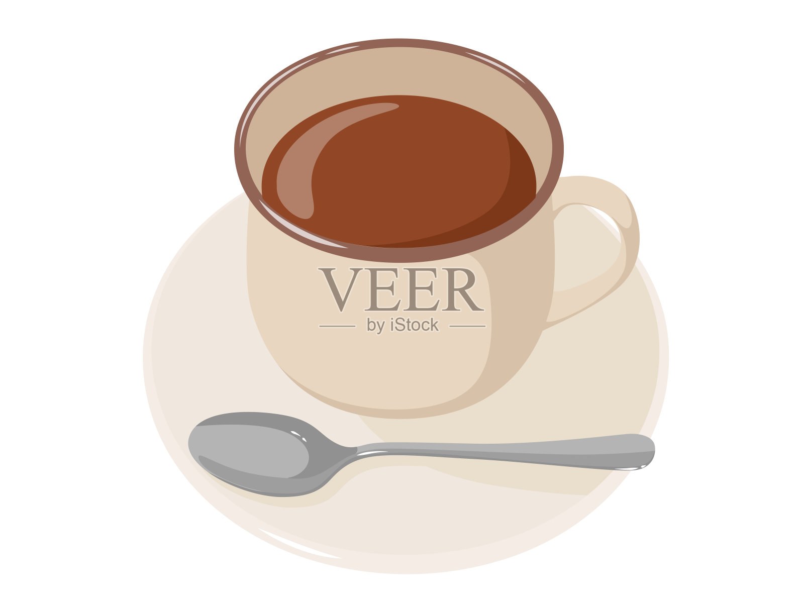 热的巧克力咖啡插画图片素材