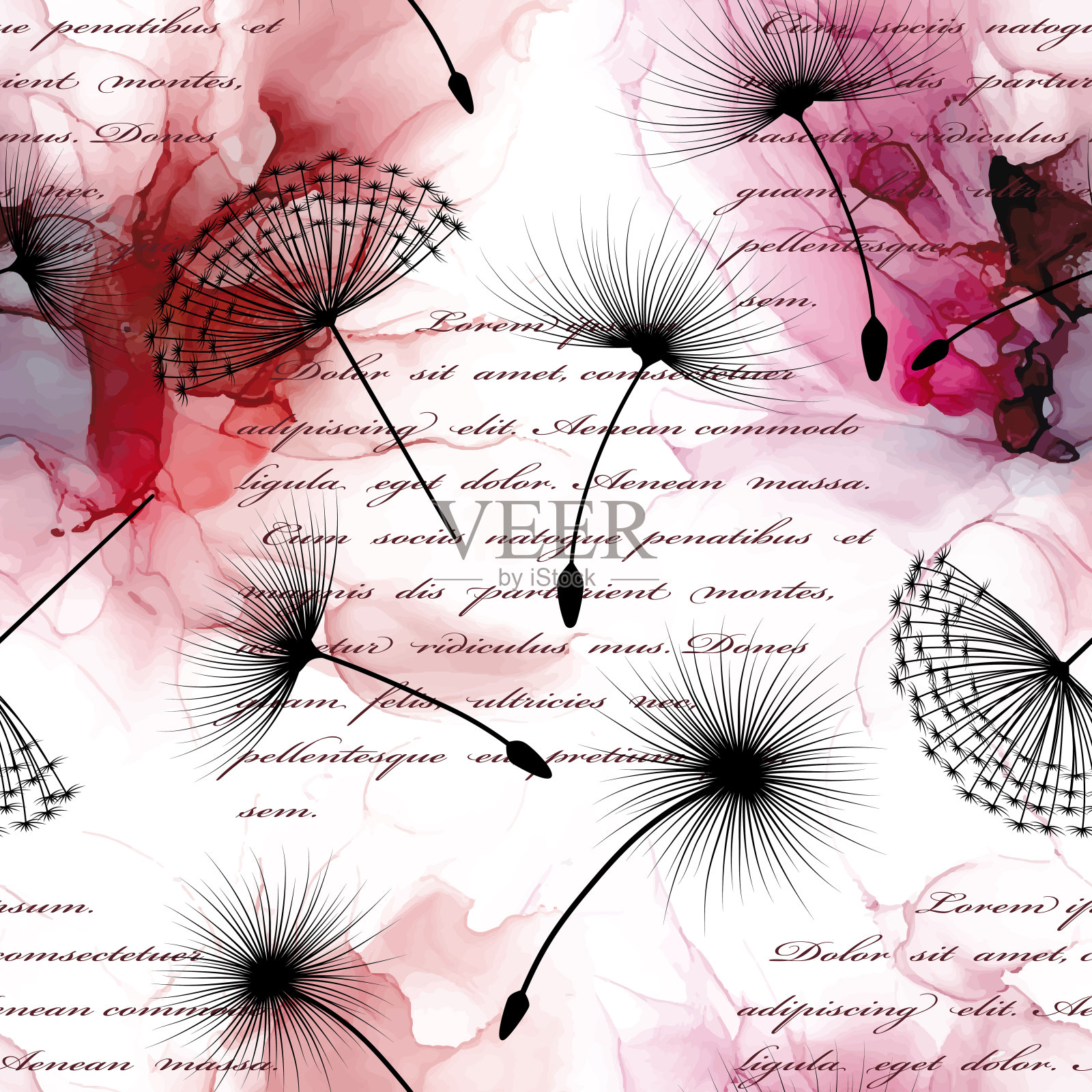 创意无缝图案。现代设计。酒精墨水。矢量插图。插画图片素材