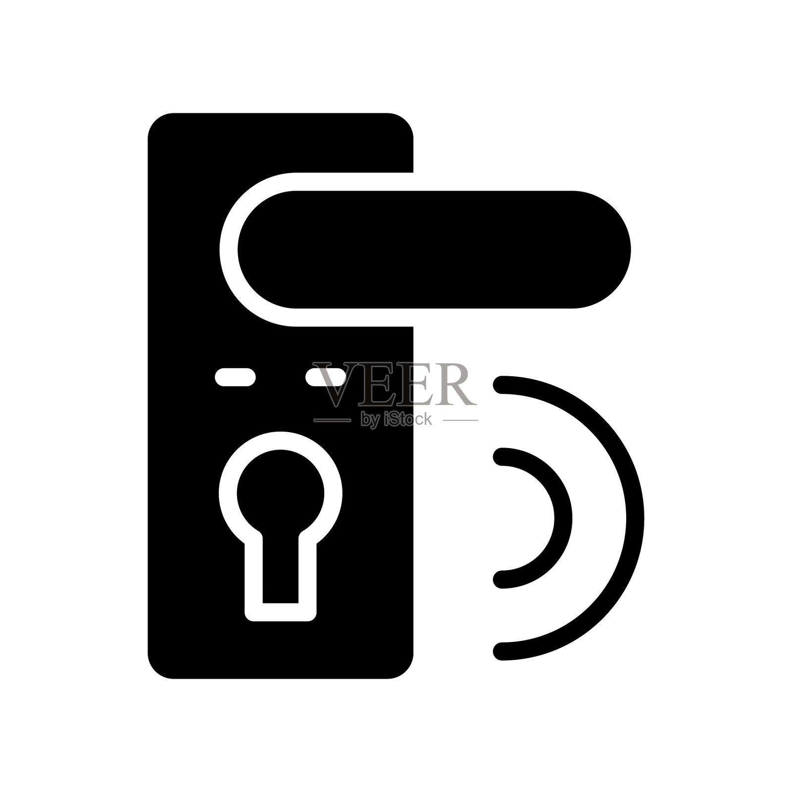 门锁图标插画图片素材