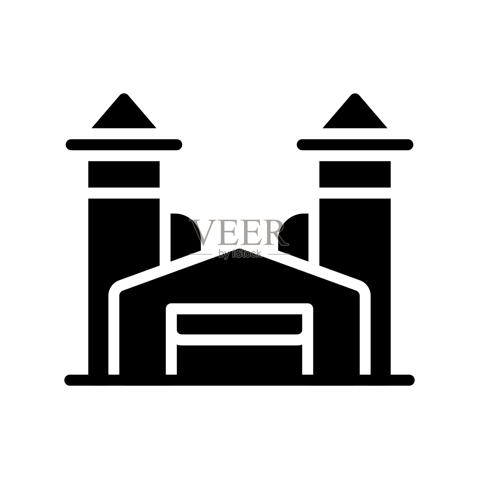 工厂图标插画图片素材