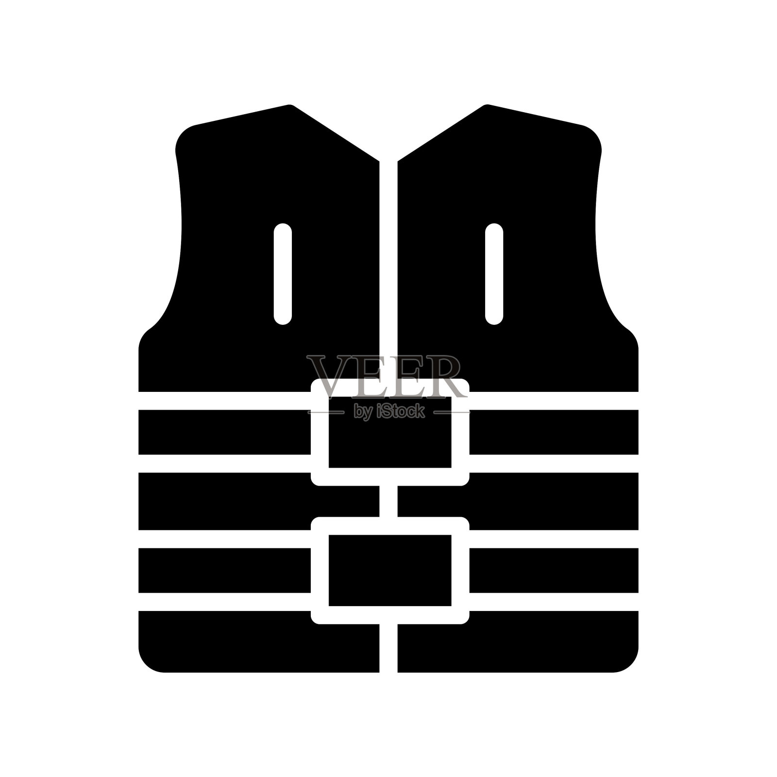 救生衣图标插画图片素材