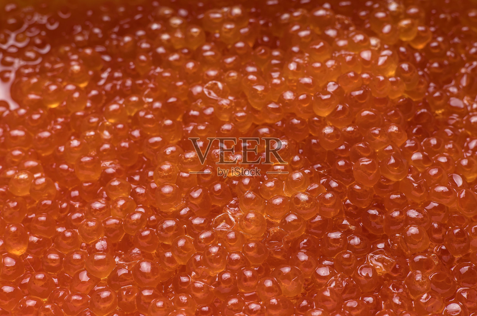 新鲜美味的红鱼子酱。特写镜头照片摄影图片