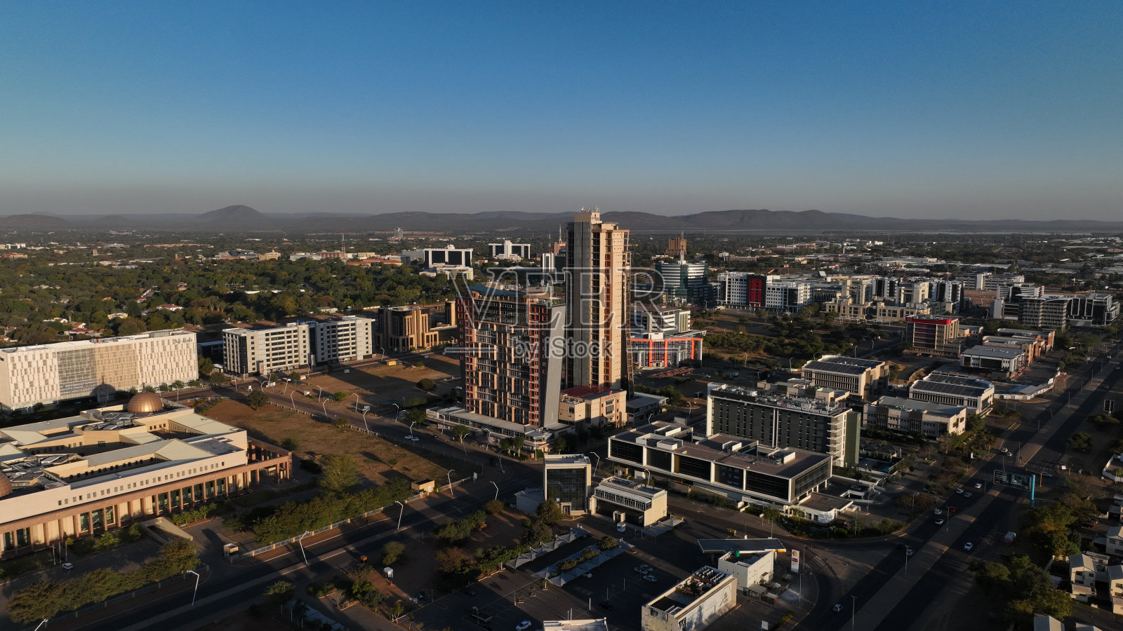 哈博罗内中央商务区照片摄影图片