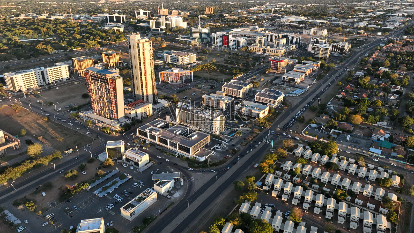 哈博罗内中央商务区照片摄影图片