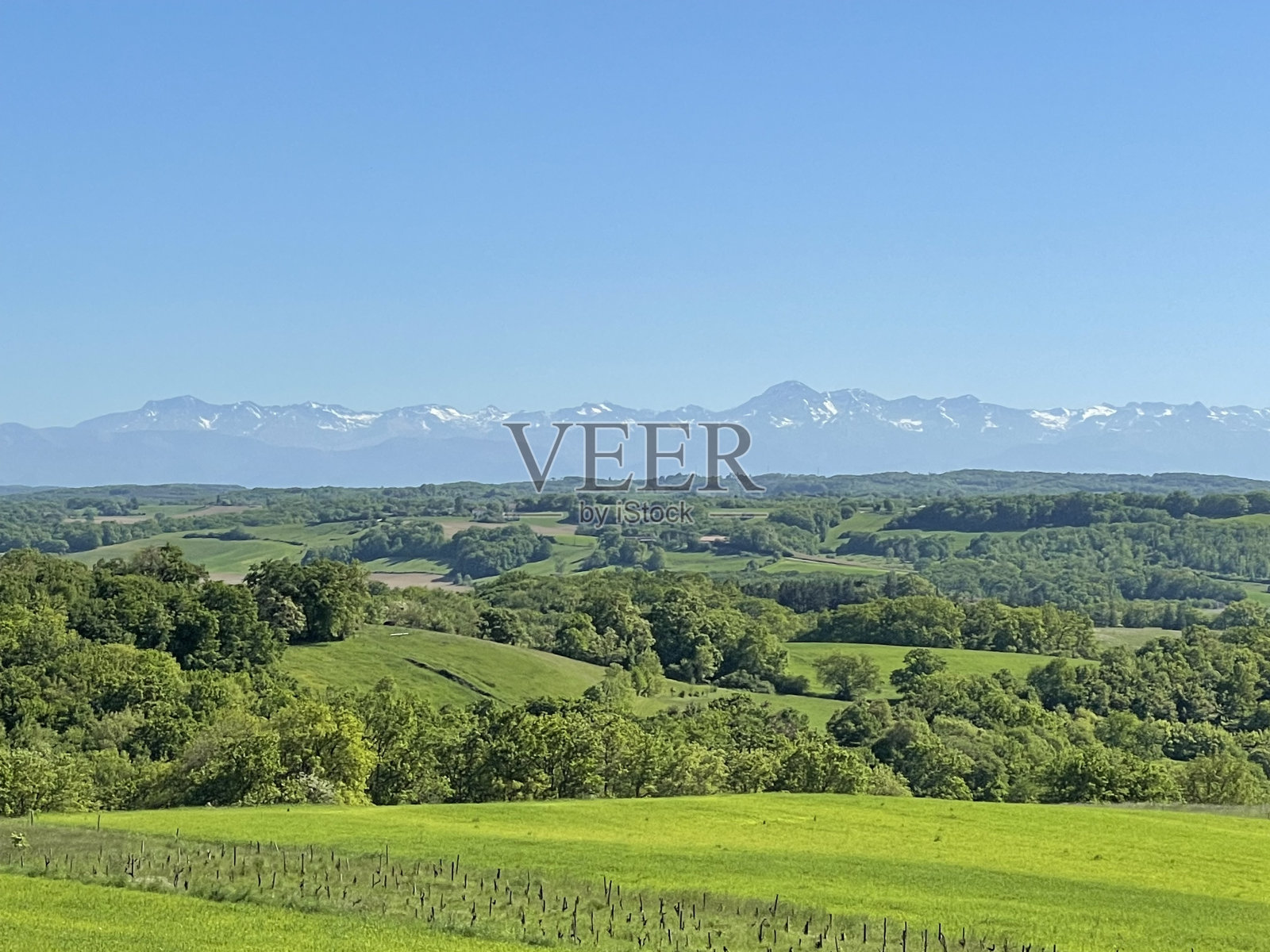 比利牛斯山的春天照片摄影图片