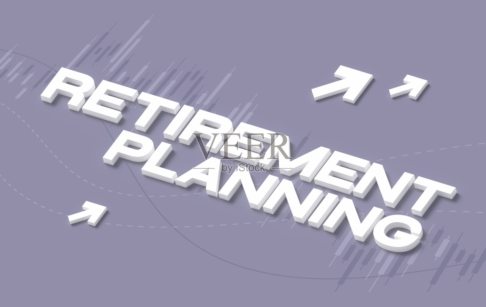 退休计划图表3D背景照片摄影图片